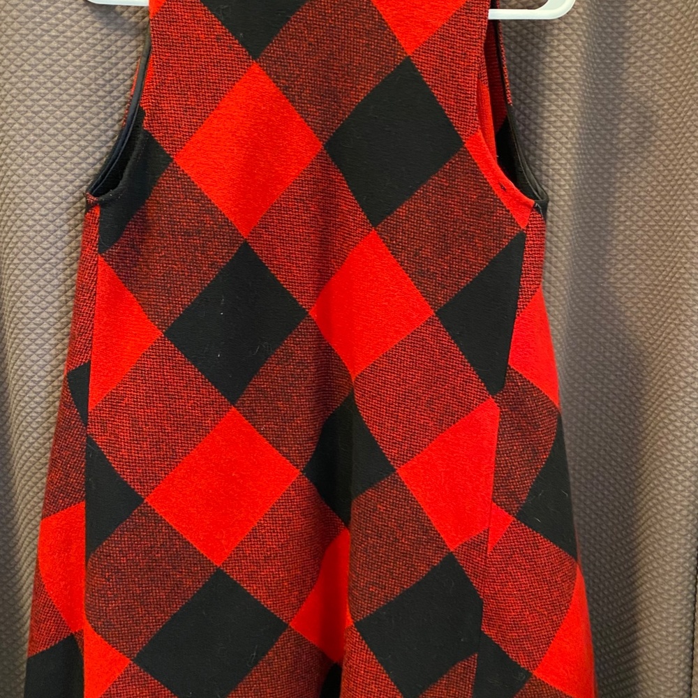 Gingham Wool Vest Jacket - image 4